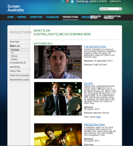 Screen Australia website - only place I've even heard about these films.